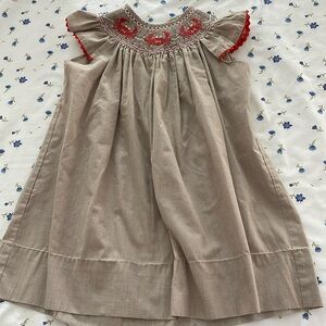 Smocked crab dress